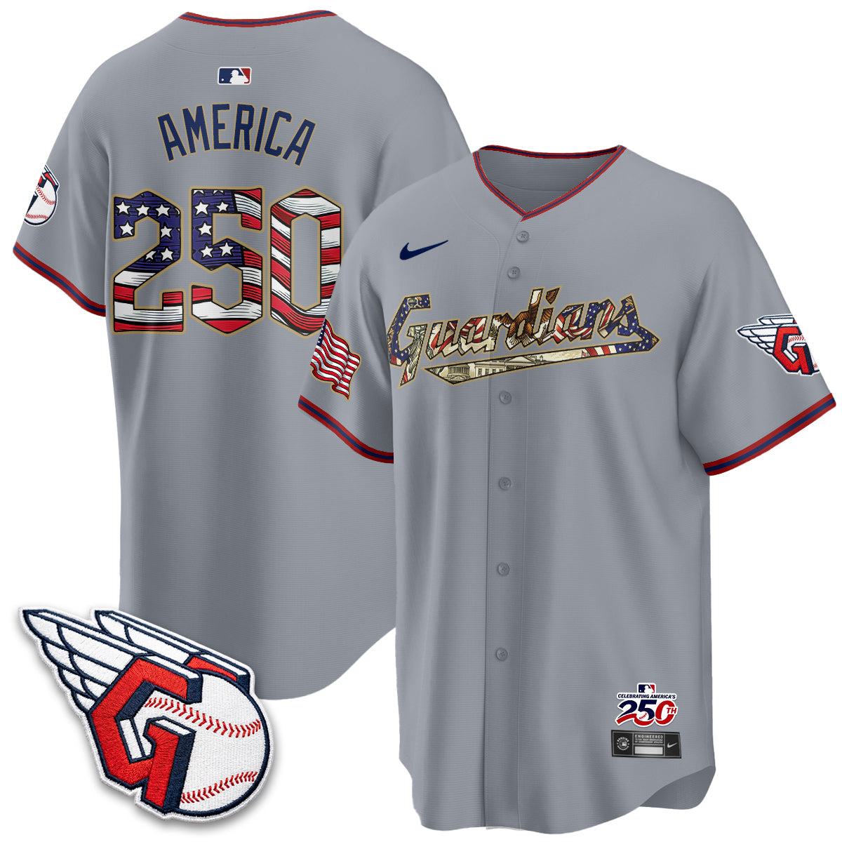 CLE 2026 Independence Day USA Vapor Jersey - Stitched-NQD