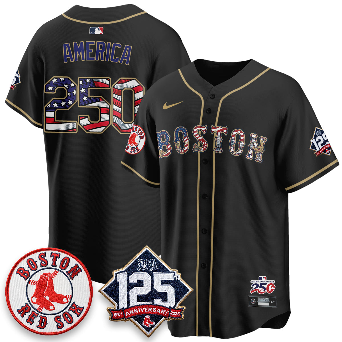 BOS 2026 Independence Day USA Vapor Limited Jersey - Stitched-NQD
