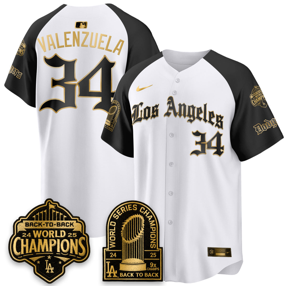 LAD WS Champions Back 2 Back Patch Vapor Premier Limited Gothic Edition Jersey - Stitched-NQD
