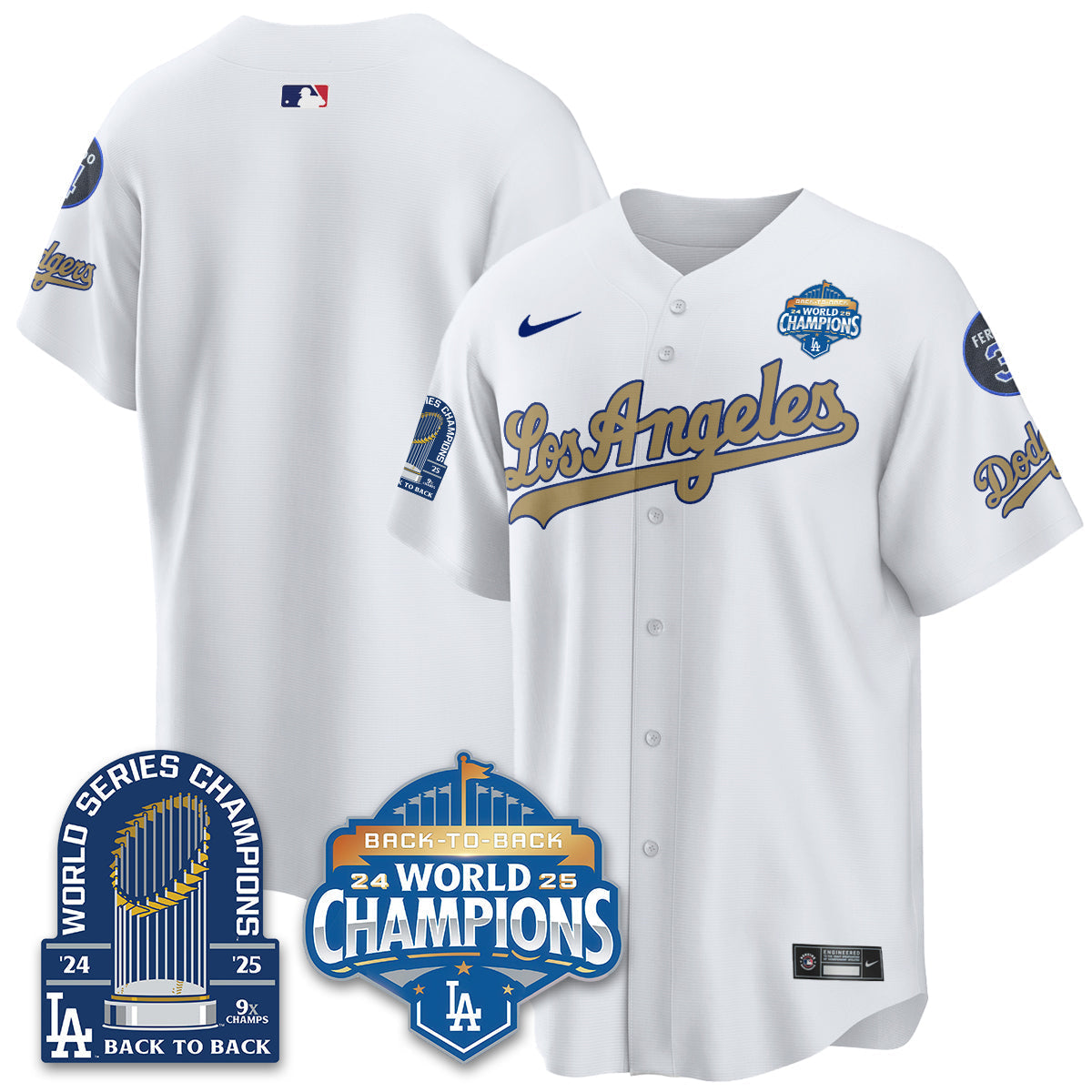 LAD Alternate Vapor Limited Jersey - 9x Champs - Stitched-NQD