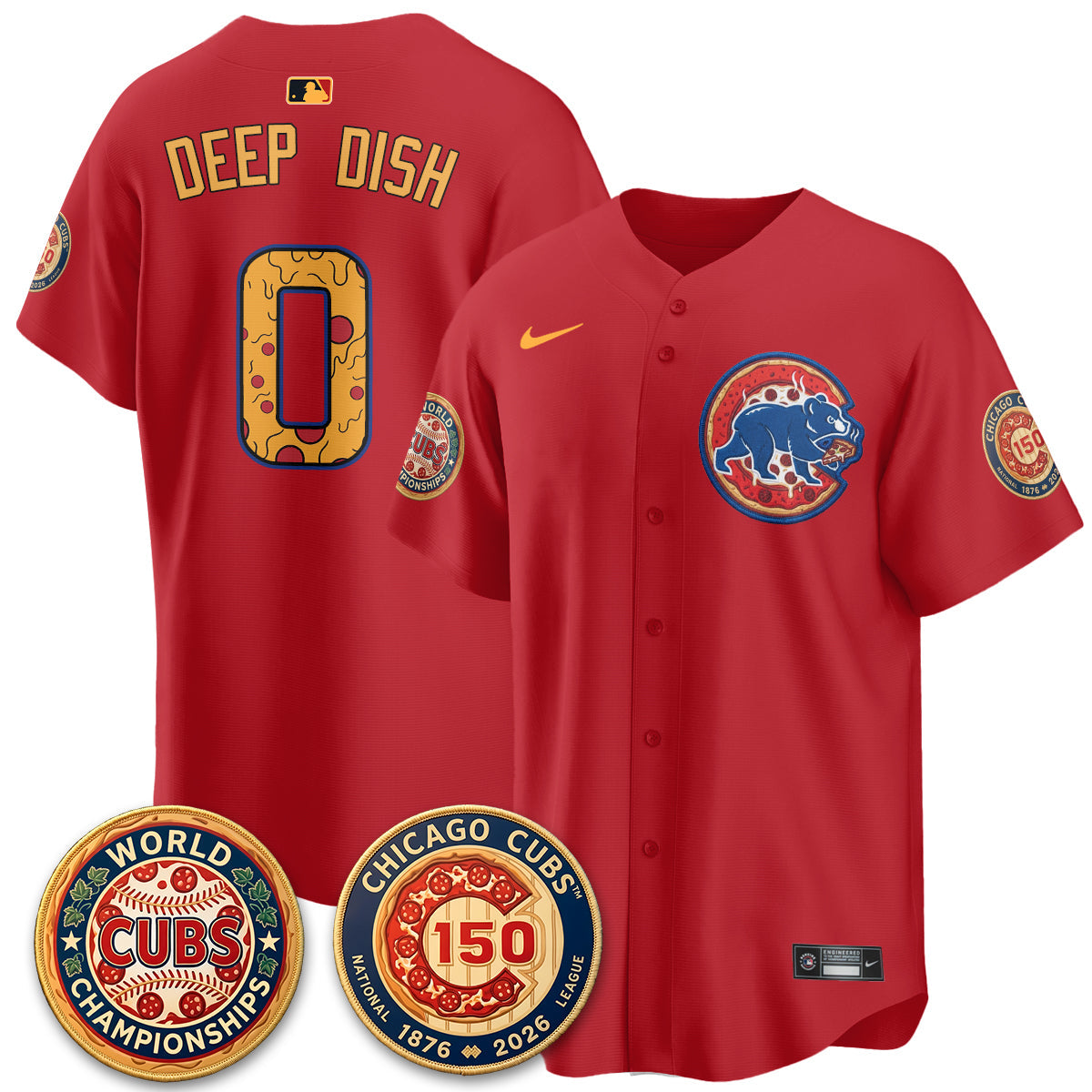 CHC Deep Dish Pizza Vapor Limited Jersey - Stitched-NQD