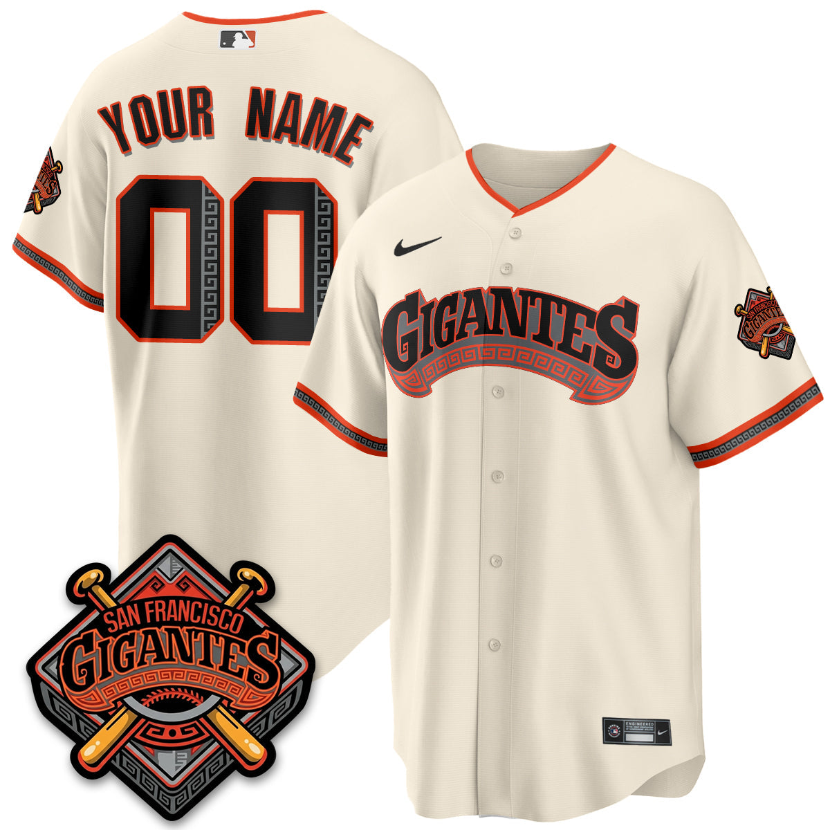 SF GIGANTES Vapor Limited Custom Jersey - Stitched-NQD