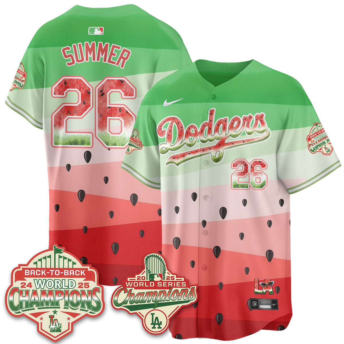 LAD National Watermelon Day Vapor Jersey - Stitched-NQD