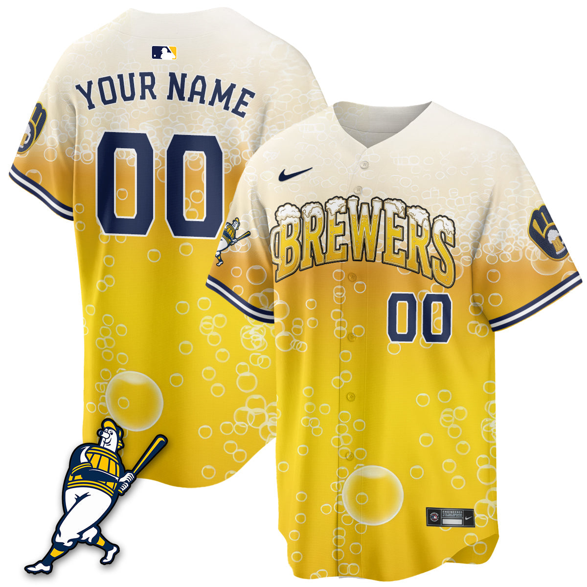 MIL "Pitcher & Pint" Edition Vapor Limited Custom Jersey - Stitched-NQD