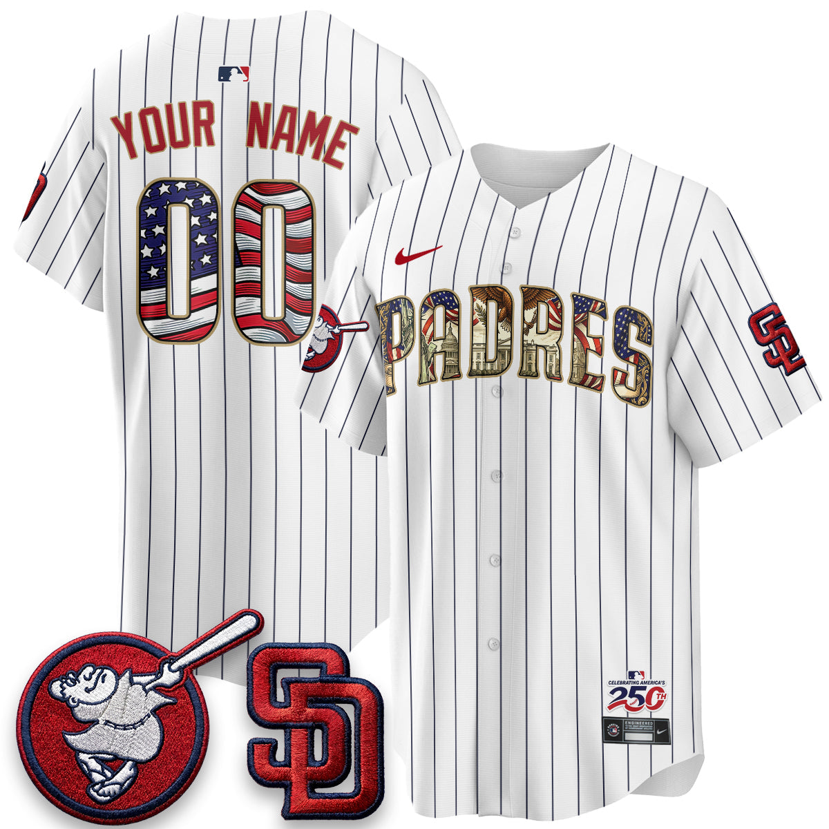 SD 2026 Independence Day USA Vapor Limited Custom Jersey - Stitched-NQD
