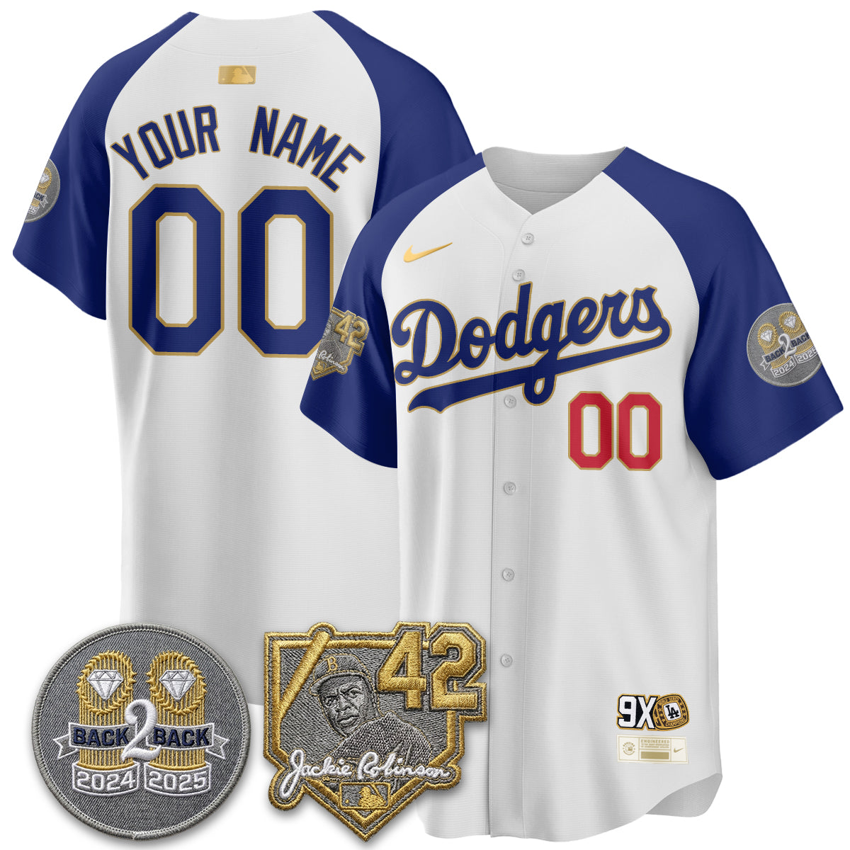 LAD - 2026 Jackie Robinson Day Vapor Custom Limited Jersey - Stitched-NQD