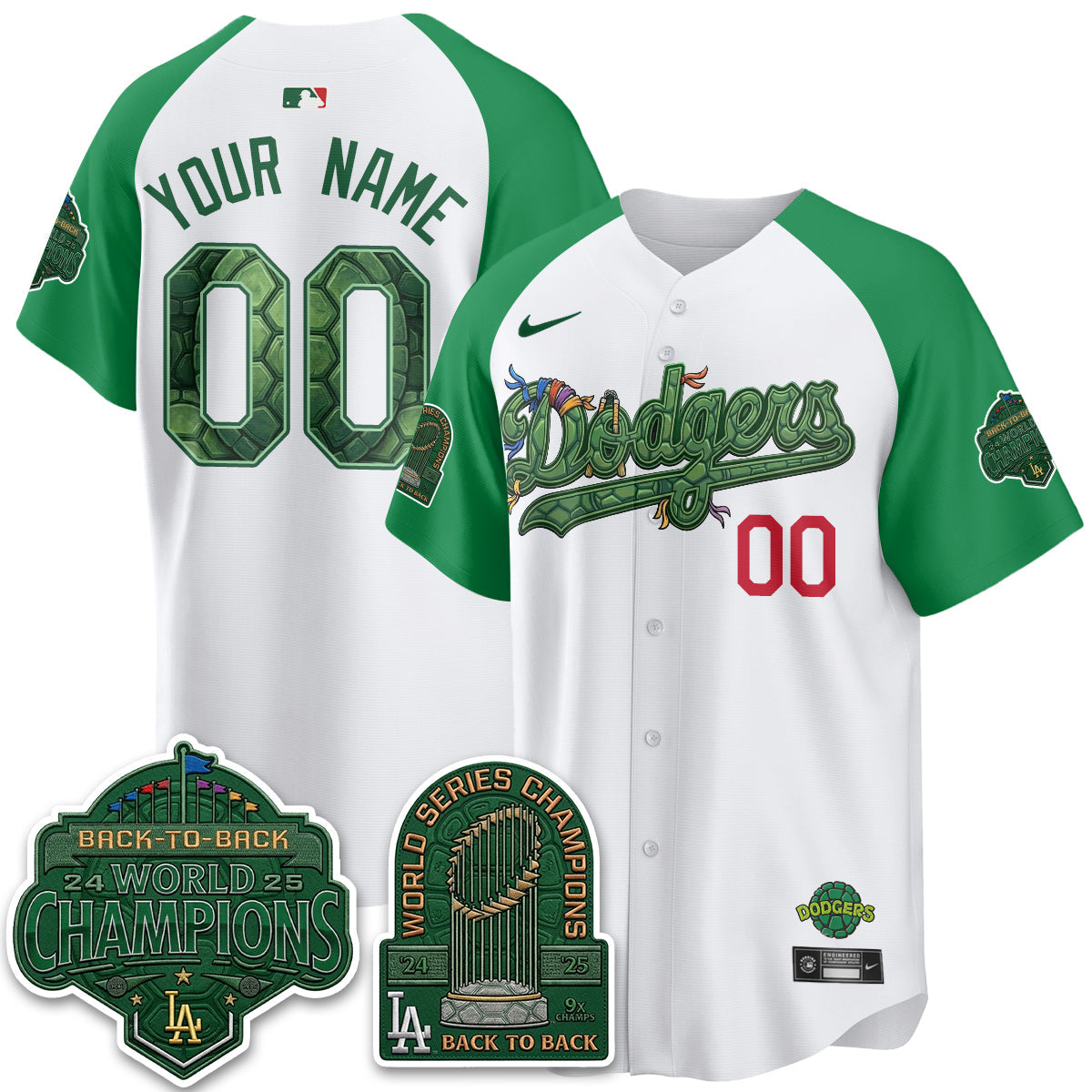 LAD x TMNT 2026 Vapor Custom Jersey - Stitched-NQD