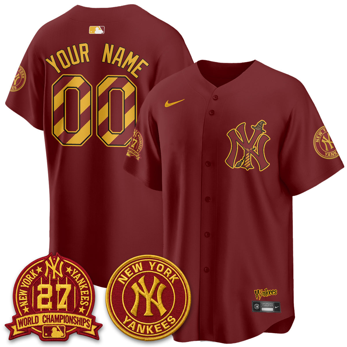 NYY x HP 25 Years of Magic Vapor Limited Custom Jersey - Stitched-NQD