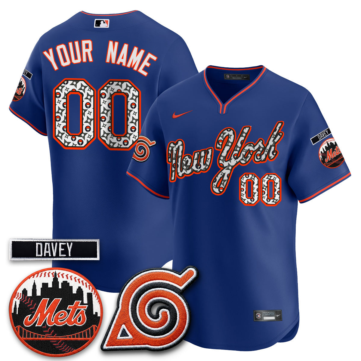 NYM x Naruto Nights 2026 Vapor Limited Custom Jersey - Stitched V2-NQD