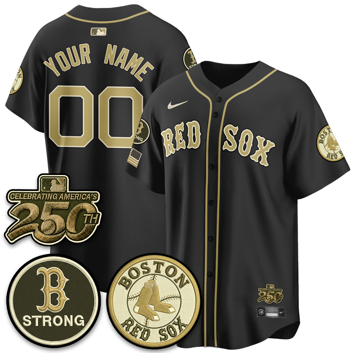 BOS 2026 Armed Forces Day Custom Jersey V2 - Stitched-NQD