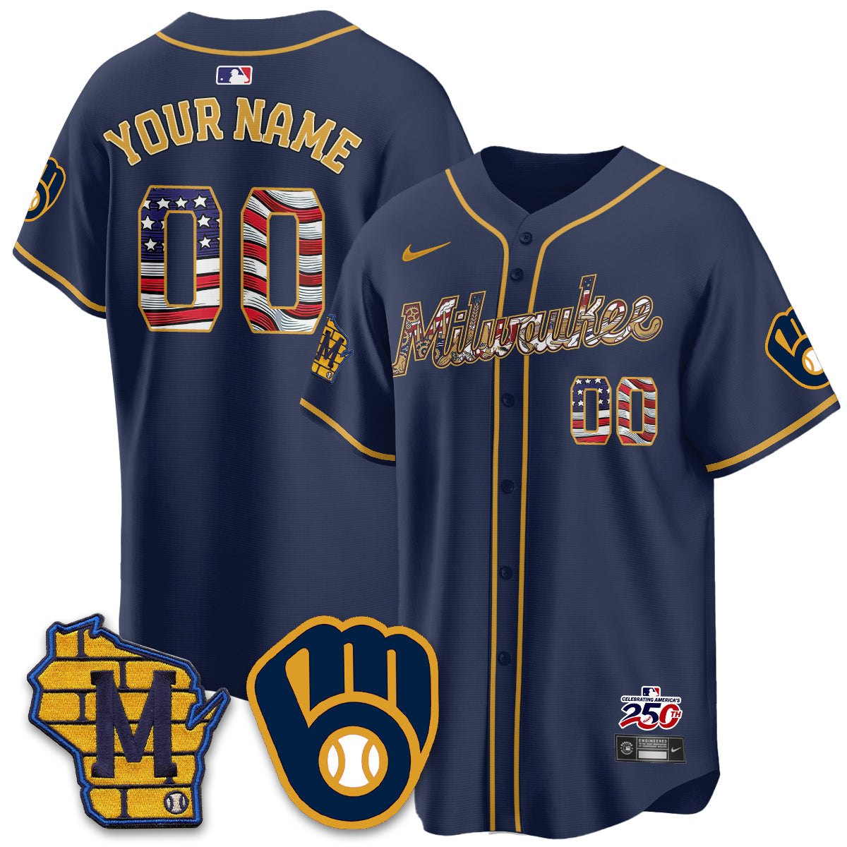 MIL 2026 Independence Day USA Vapor Limited Custom Jersey - Stitched-NQD