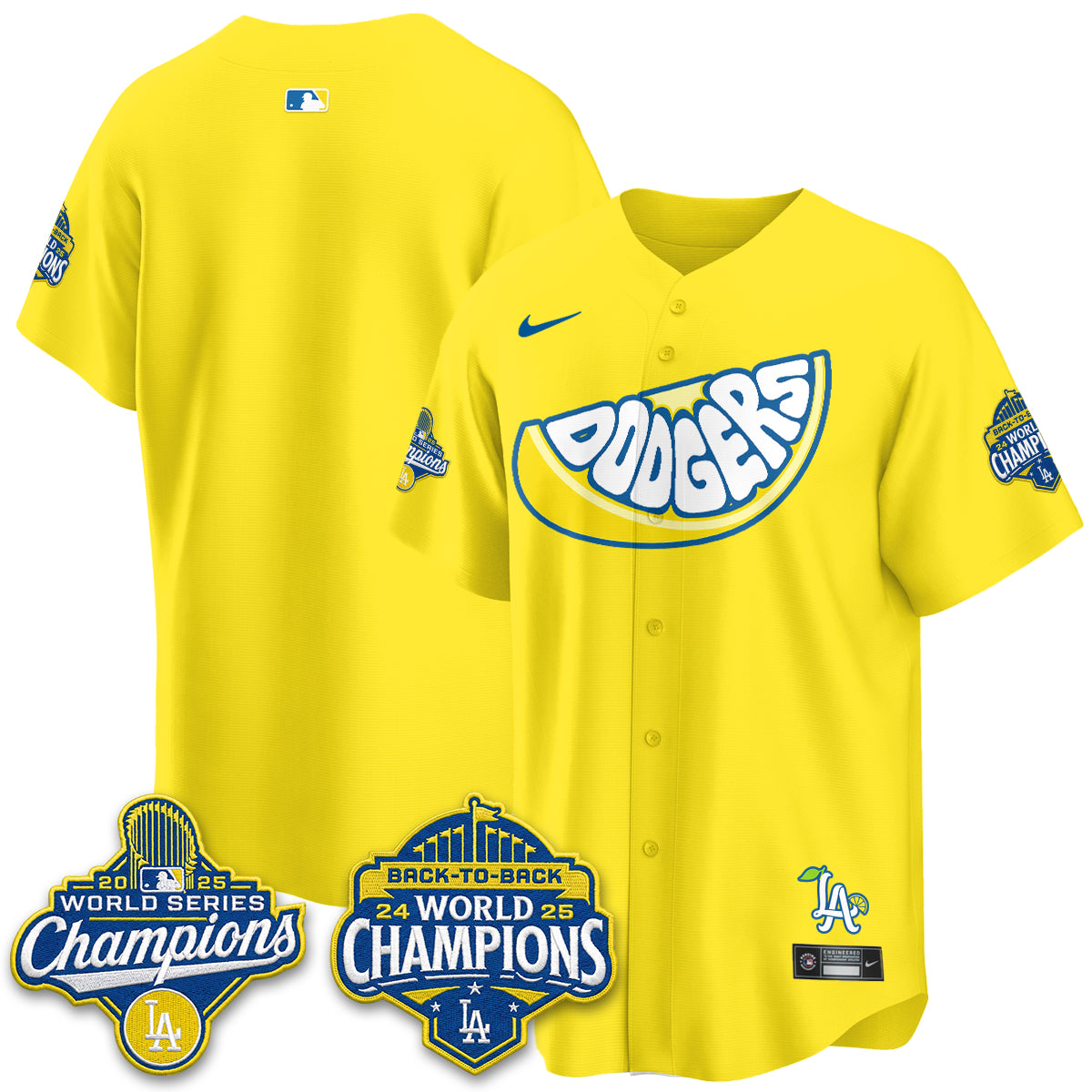 LAD Lemonade Collection Vapor Jersey - Stitched-NQD