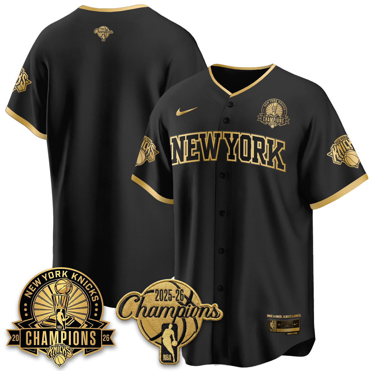 NYK 2026 NBA Champions Special Edition Vapor Jersey V2- Stitched-NQD