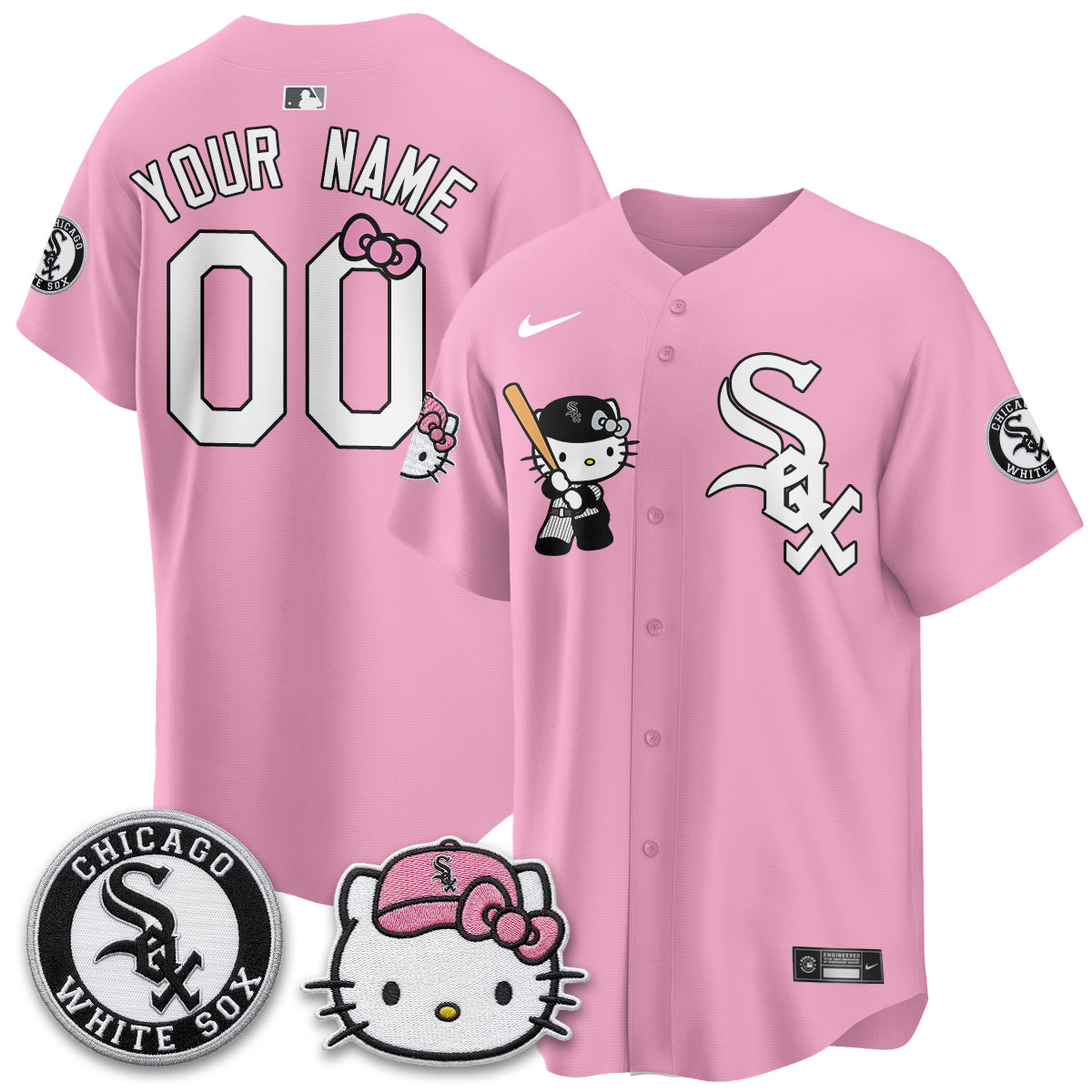 Chicago White Sox x Meow KT Vapor Custom Jersey - Stitched-NQD
