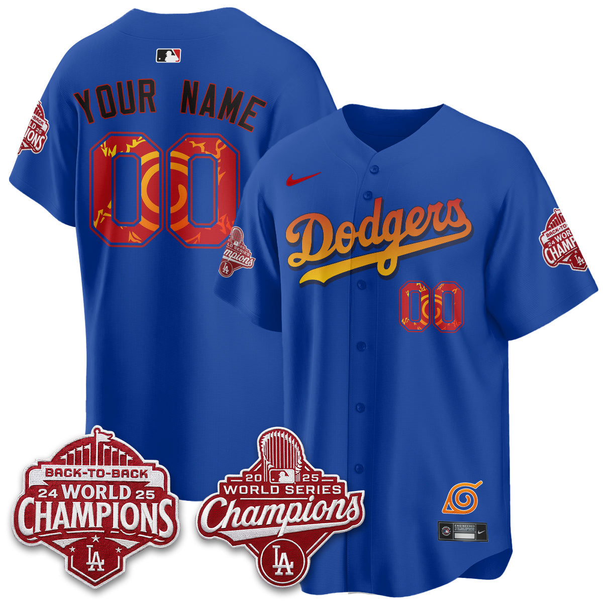 LAD x The Knucklehead Ninja Vapor Custom Jersey - Stitched-NQD