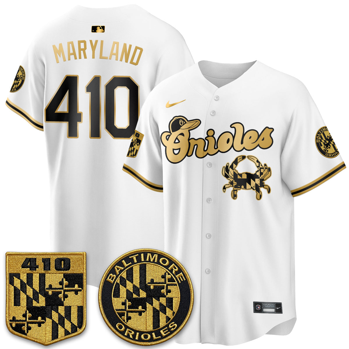 BAL Maryland Flag Vapor Limited Jersey - Stitched-NQD