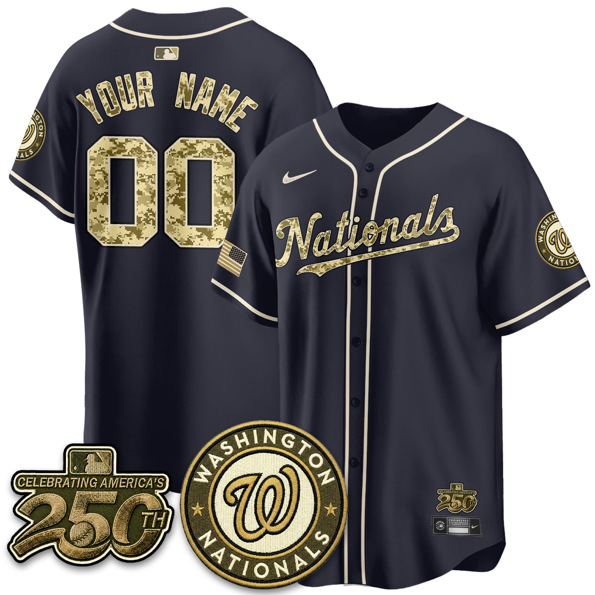 WSH Salute to Service 2026 Vapor Limited Custom Jersey - Stitched-NQD