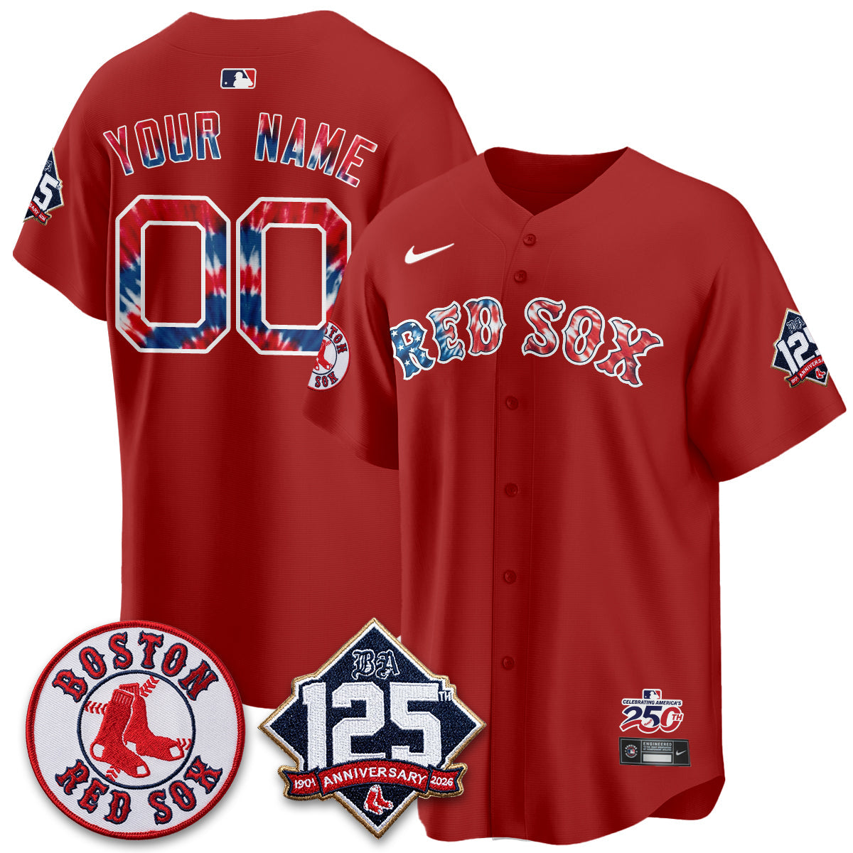 BOS Americana 2026 Vapor Limited Custom Jersey - Stitched-NQD