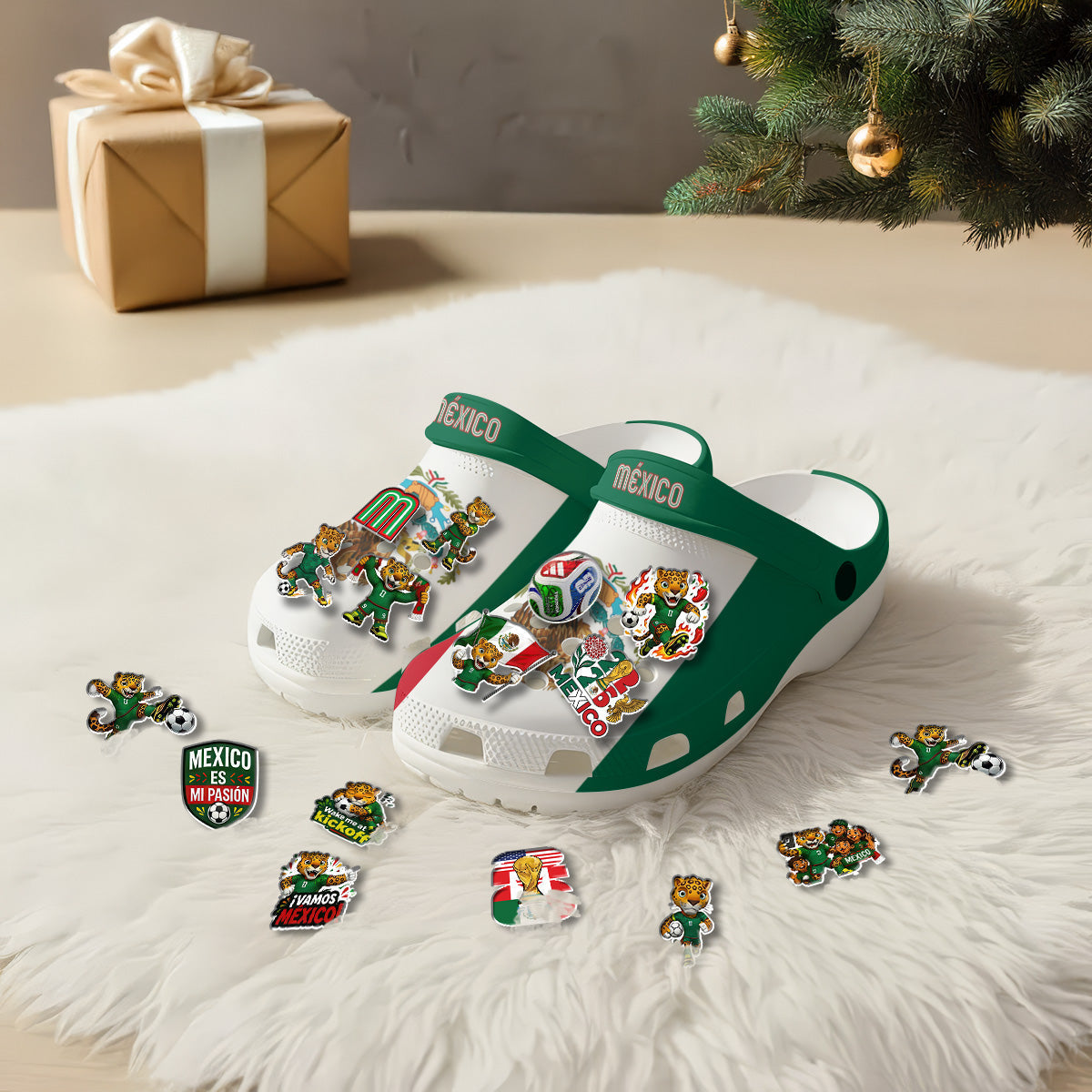Mexico Clogs WC2026 Flag - Charms Gift Set-NQD