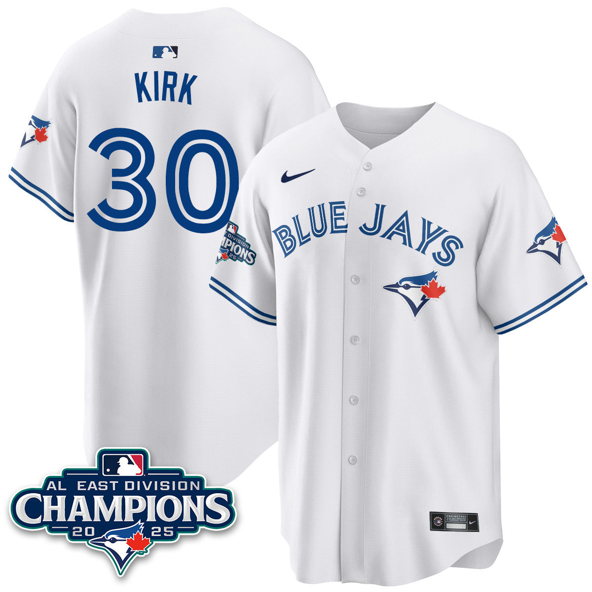 TOR AL East Division Champions Jersey - Stitched-NQD