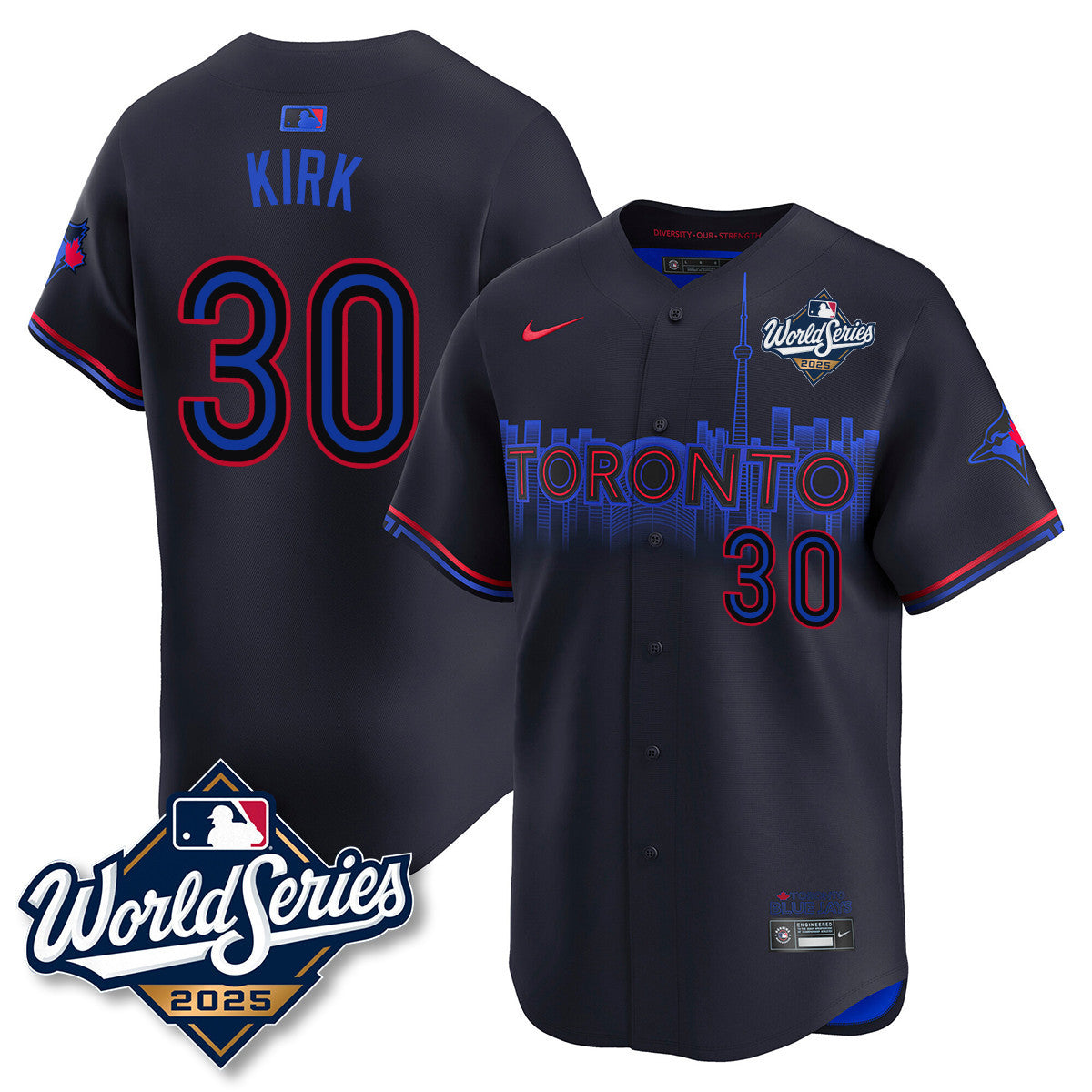 TOR 2025 World Series Jersey - Stitched-NQD