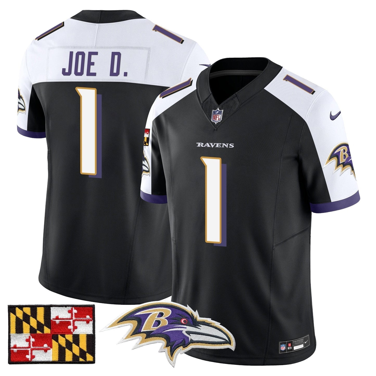 BAL 2024 Maryland Flag Vapor Limited Jersey - Stitched-NQD