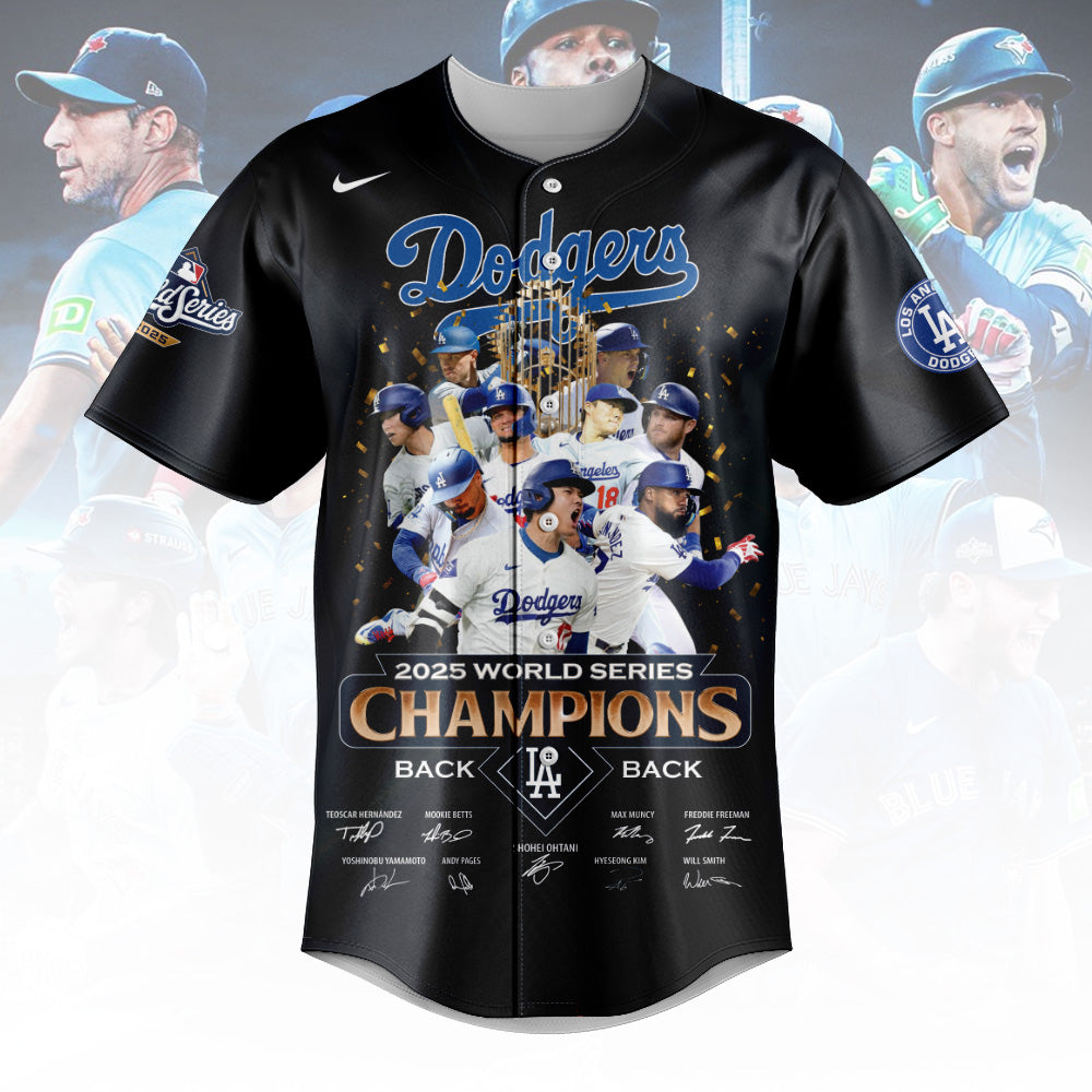Dodgers 2025 World Series Champions Jersey - Printed