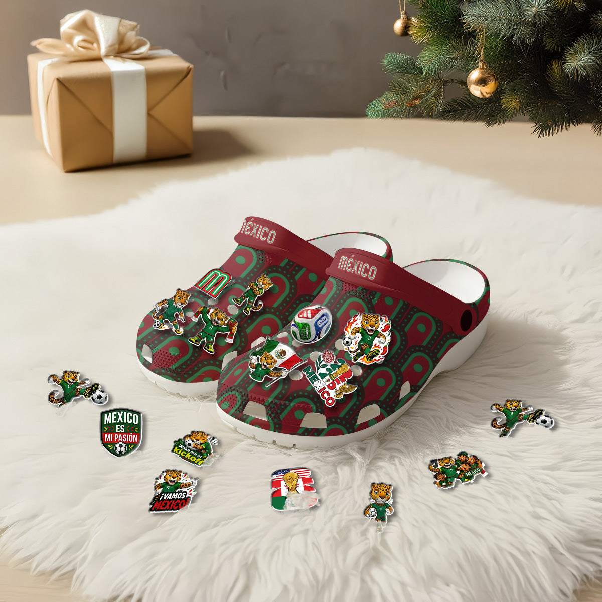 Mexico Clogs WC2026 Red - Charms Gift Set-NQD