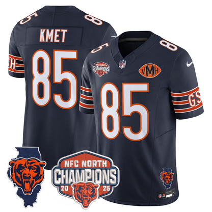 CHI 2025 NFC North Champions Patch Jersey V2 - All Stitched