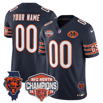 CHI 2025 NFC North Champions Patch Jersey V2 - All Stitched