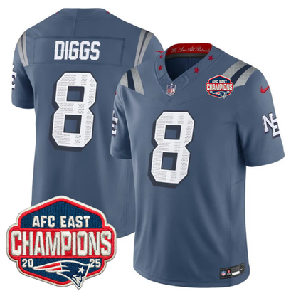 NE AFC East Champions Patch Vapor Limited Jersey - All Stitched