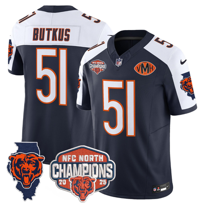CHI 2025 NFC North Champions Patch Jersey V2 - All Stitched