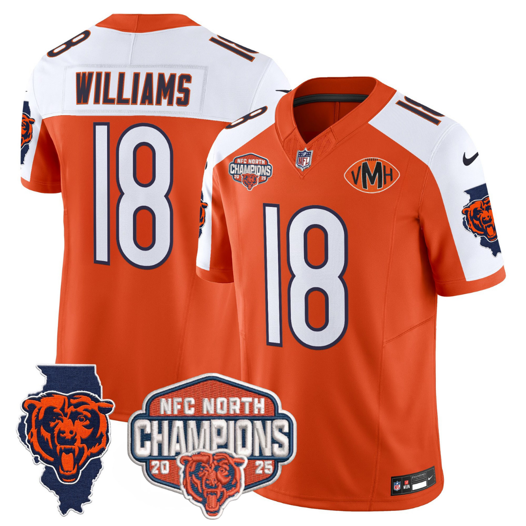 CHI 2025 NFC North Champions Patch Jersey V2 - All Stitched