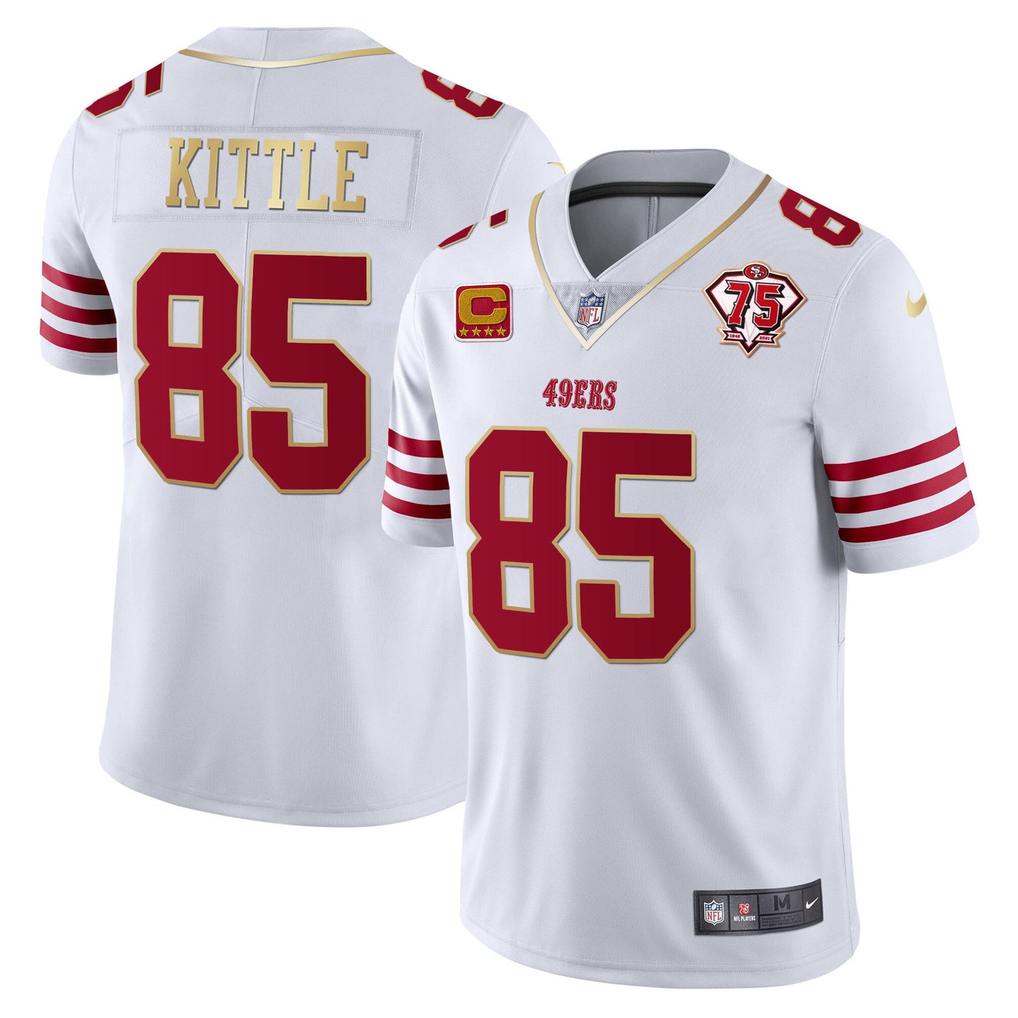Men's 49ers Vapor Gold Jersey Collection - All Stitched