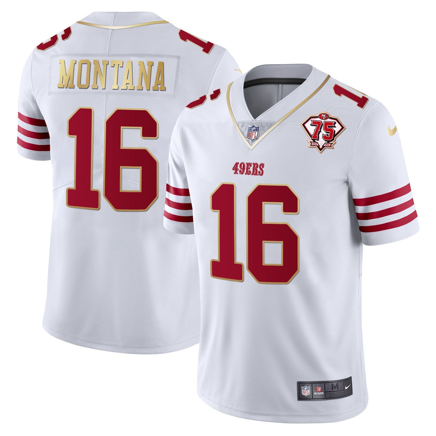 Men's 49ers Vapor Gold Jersey Collection - All Stitched
