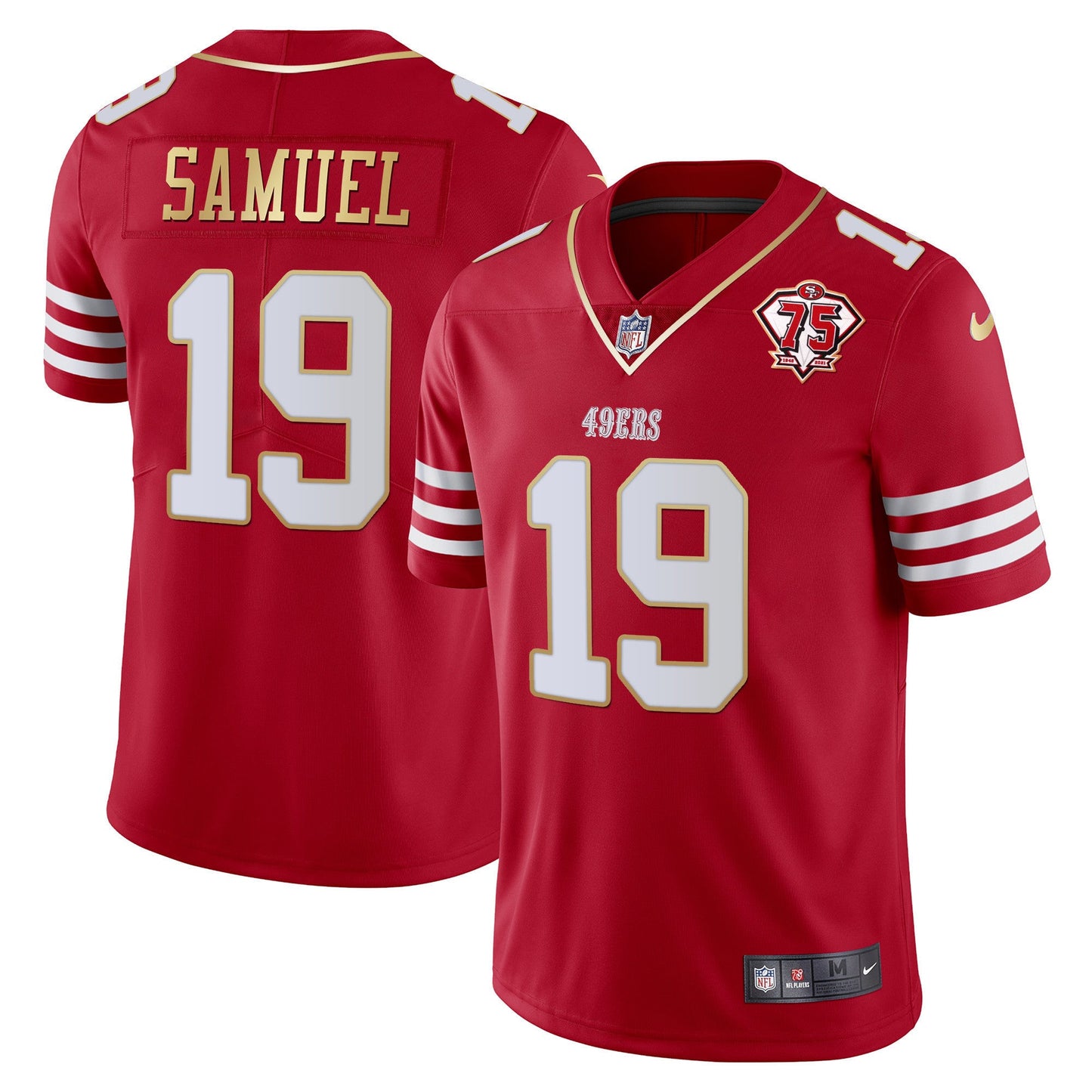 Men's 49ers Vapor Gold Jersey Collection - All Stitched