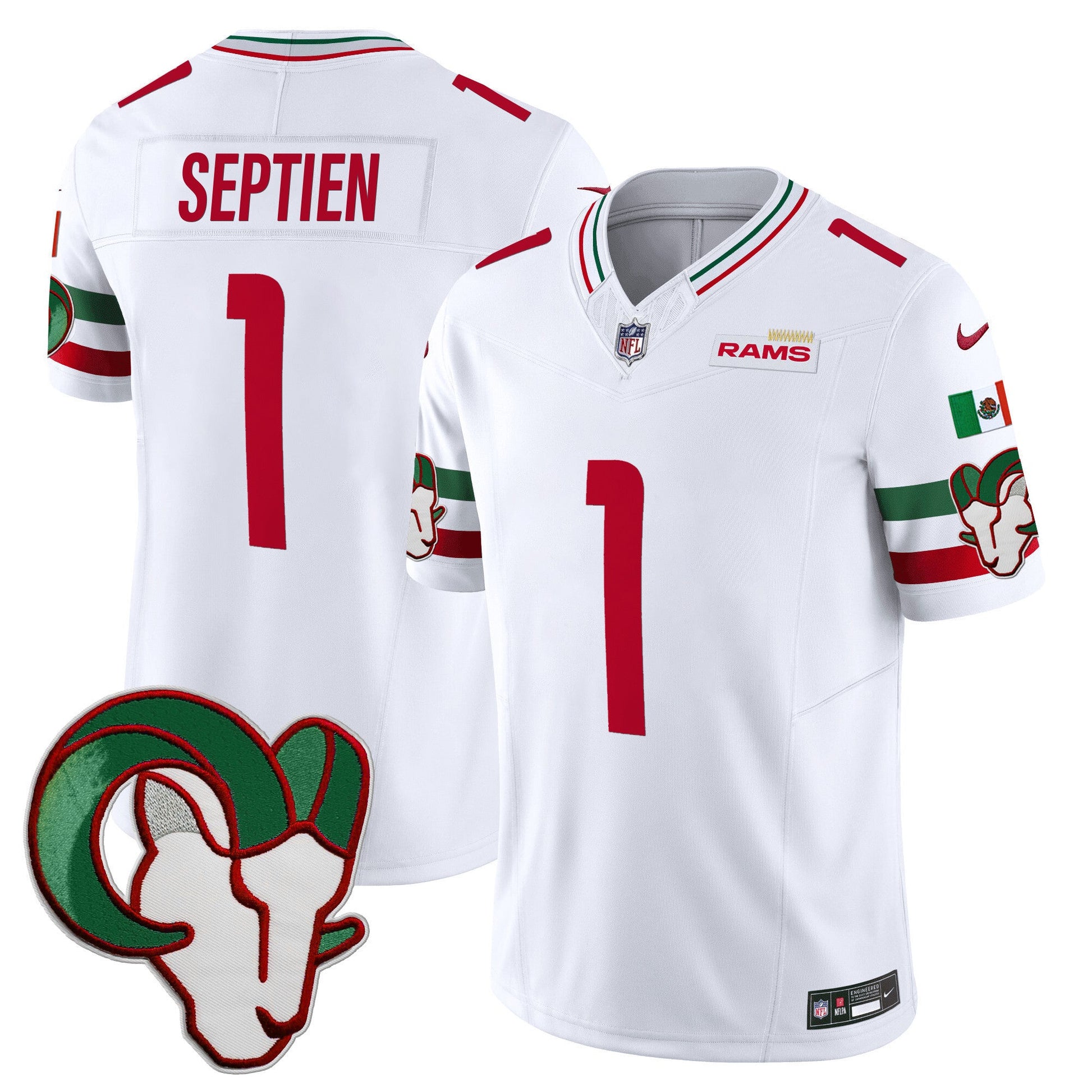 Men's Rams Mexico Vapor Limited Jersey - All Stitched