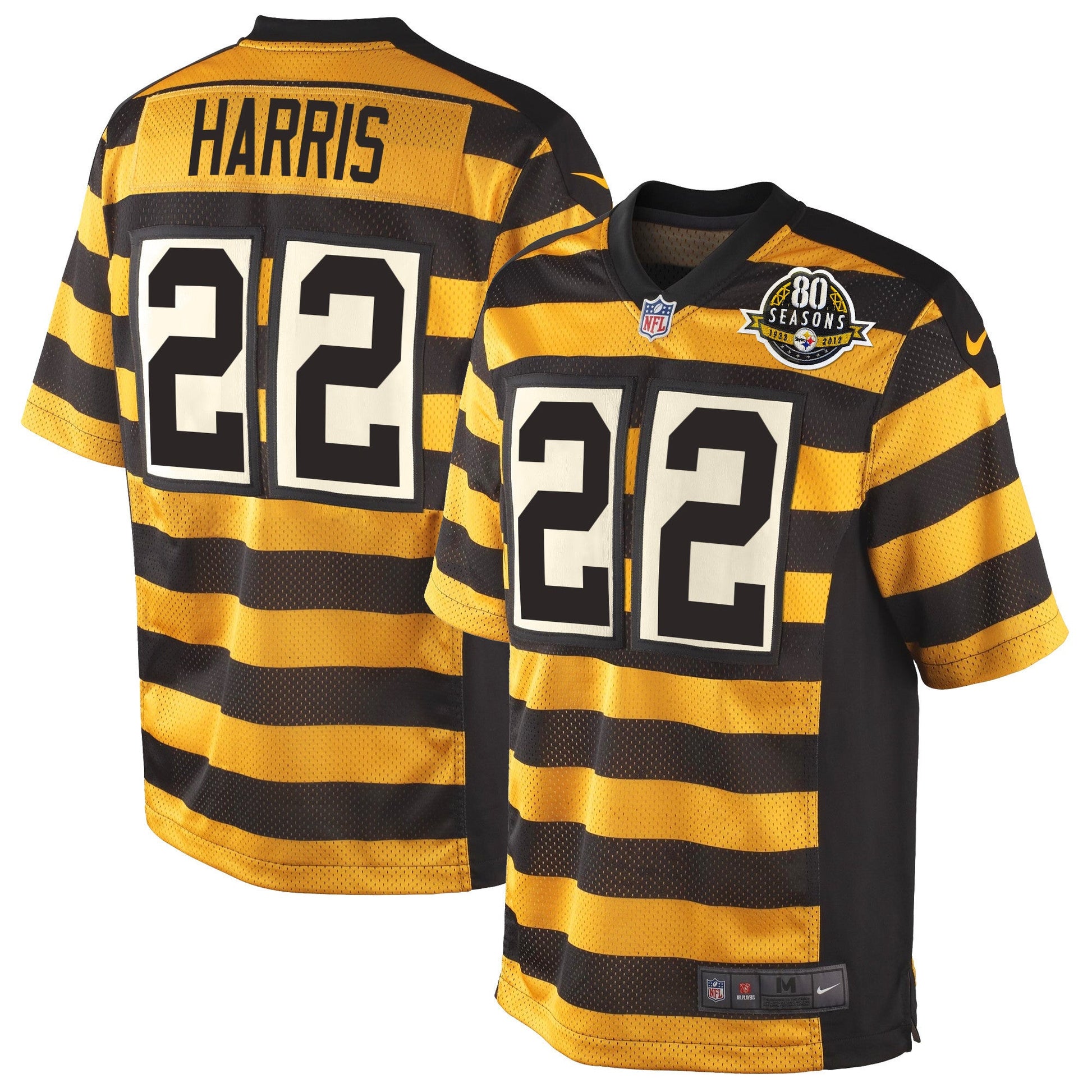 Pittsburgh Steelers Throwback Bunblebee Jersey - All Stitched