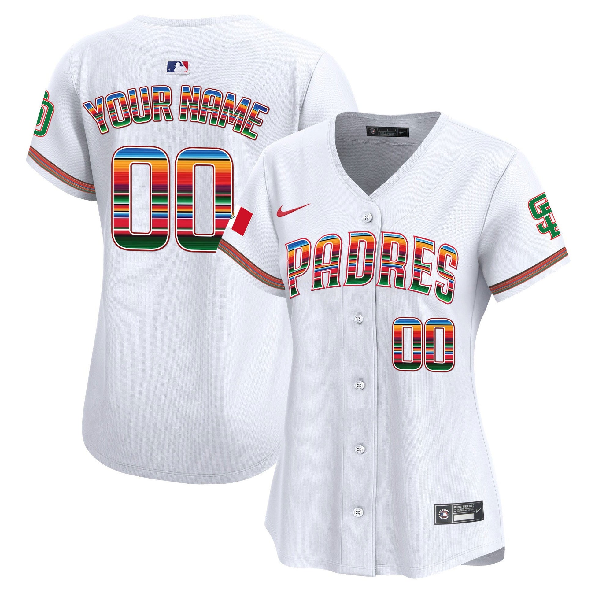 San Diego Padres Mexico Premier Limited Custom Jersey - All Stitched