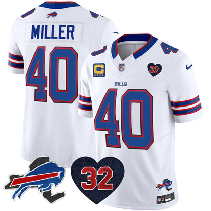 Men's Bills O.J. Simpson Patch Vapor Limited Jersey - All Stitched