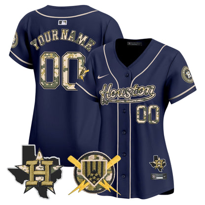 Houston Astros Armed Forces Day Vapor Premier Limited Custom Jersey - All Stitched V2