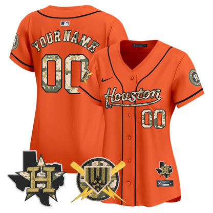 Houston Astros Armed Forces Day Vapor Premier Limited Custom Jersey - All Stitched V2