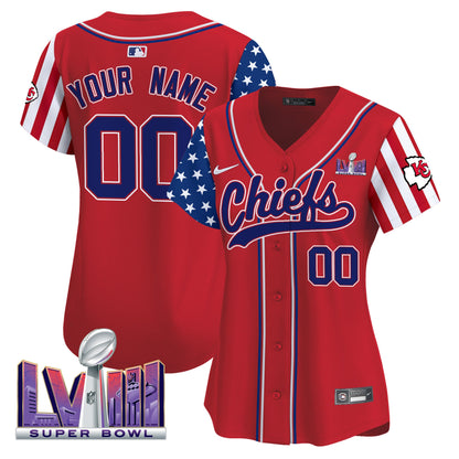 Chiefs 2024 American Style Vapor Premier Limited Custom Jersey - All Stitched