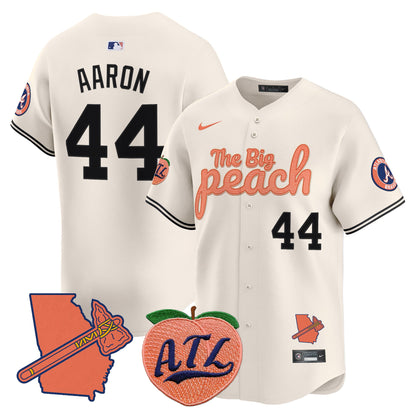 Atlanta Braves The Big Peach Vapor Premier Limited Jersey - All Stitched