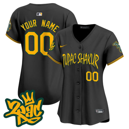 Oakland Athletics Tupac Shakur Vapor Premier Limited Custom Jersey - All Stitched