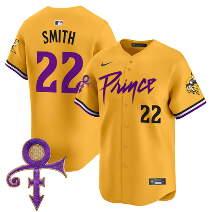 Men's Minnesota Vikings Prince Patch Vapor Premier Limited Jersey - All Stitched