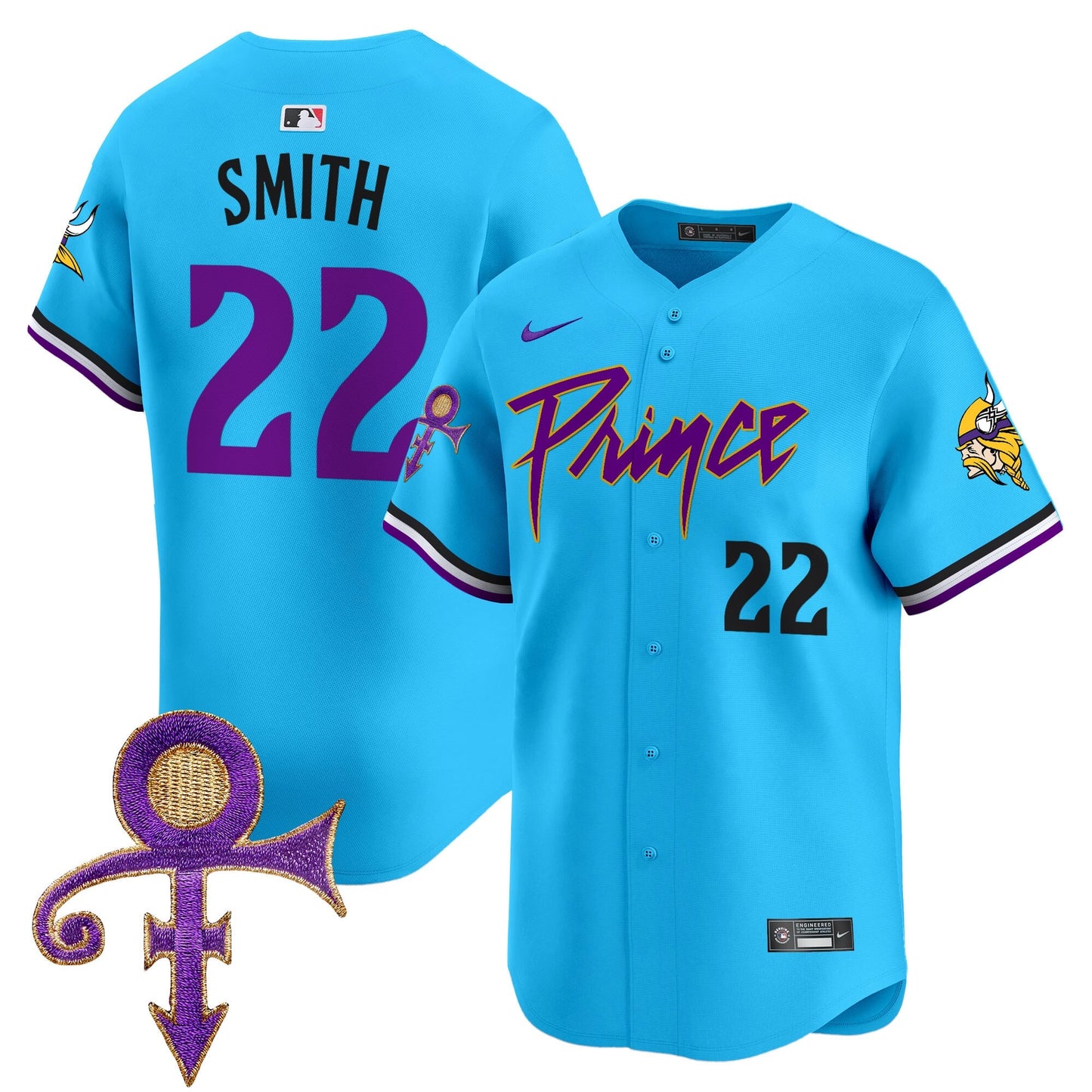 Men's Minnesota Vikings Prince Patch Vapor Premier Limited Jersey - All Stitched