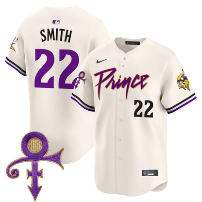 Men's Minnesota Vikings Prince Patch Vapor Premier Limited Jersey - All Stitched