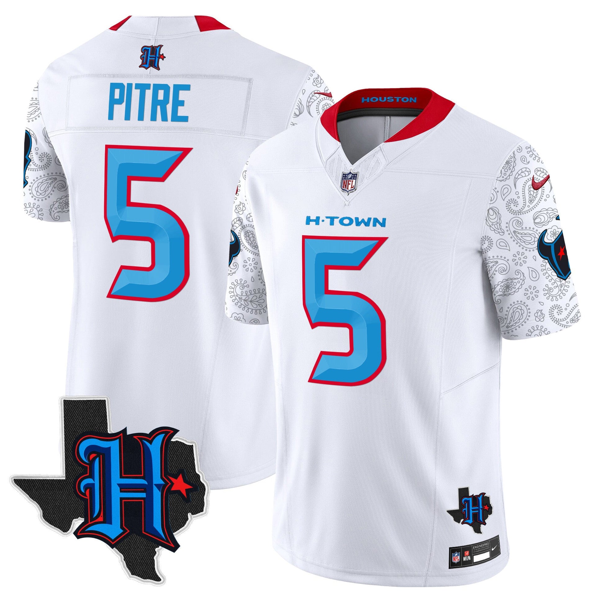 Men's Houston Texans 2024 Texas Patch Vapor Limited Jersey V4 - All Stitched
