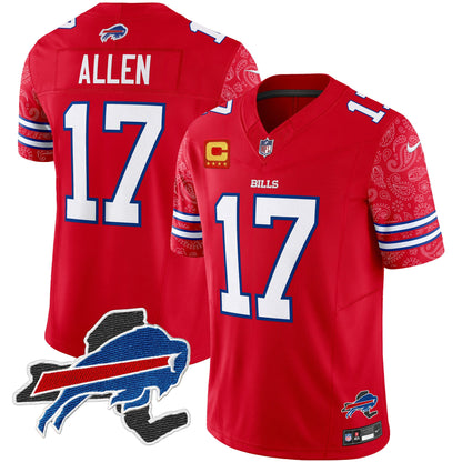 Men's Bills New York Patch Vapor Limited Jersey V2 - All Stitched